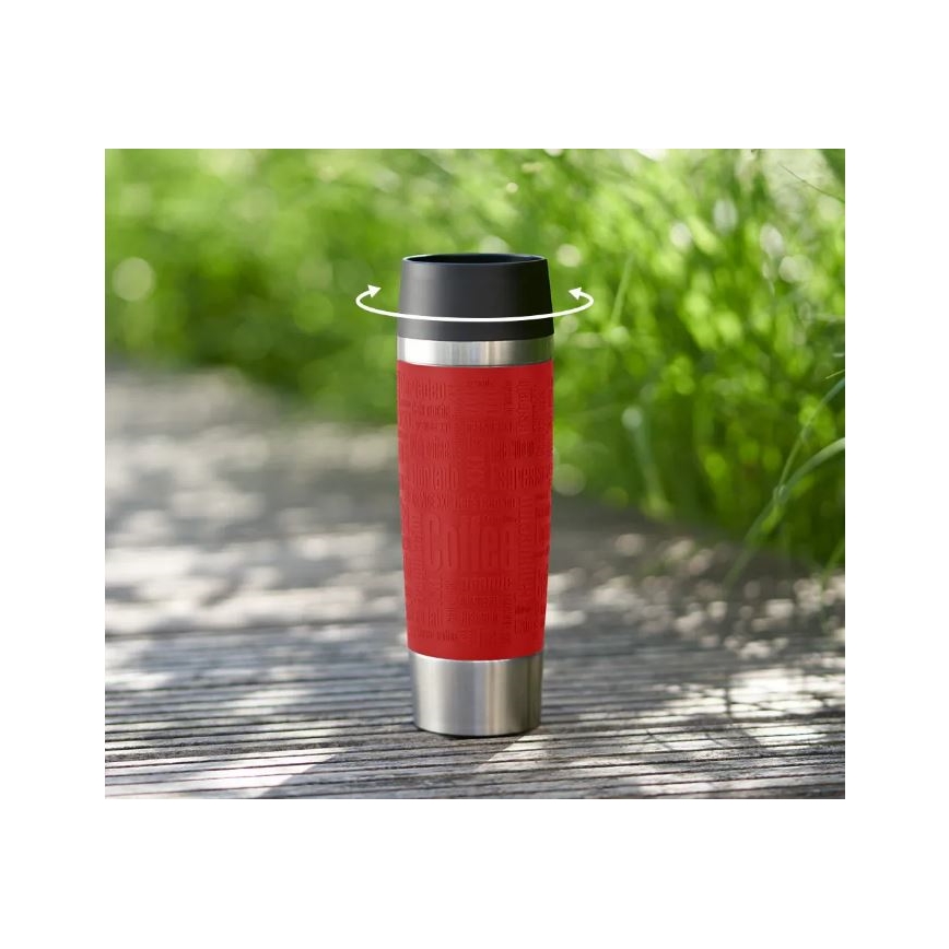 Tefal - Mug de voyage 500 ml TRAVEL MUG acier inoxydable/rouge