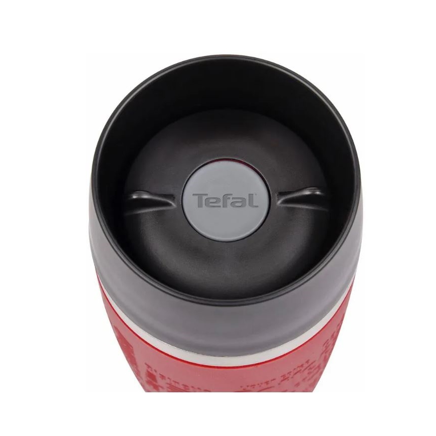 Tefal - Mug de voyage 500 ml TRAVEL MUG acier inoxydable/rouge