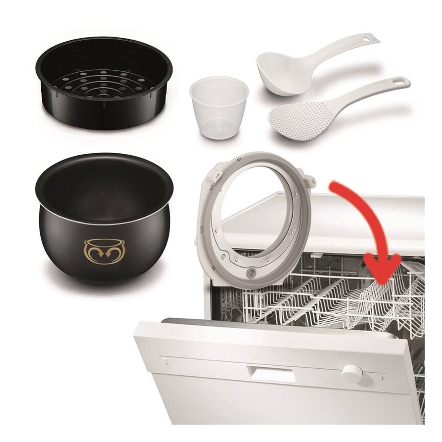 Tefal - Multifunctionele elektrische kookpan FUZZY 750W/230V