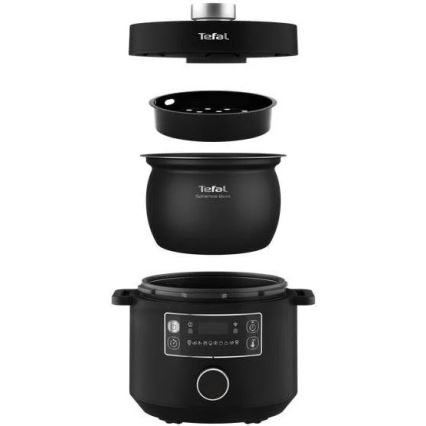 Tefal - Multifunctionele elektrische kookpan TURBO CUISINE 4,8 l 1090W/230V zwart