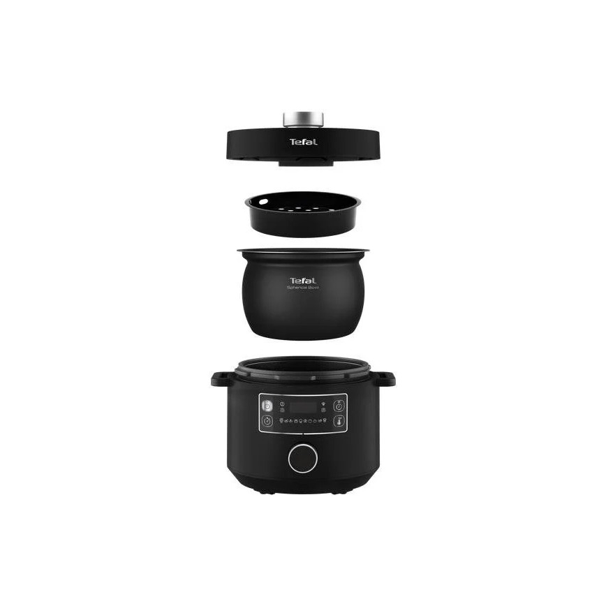 Tefal - Multifunctionele elektrische kookpan TURBO CUISINE 4,8 l 1090W/230V zwart