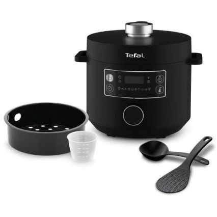 Tefal - Multifunctionele elektrische kookpan TURBO CUISINE 4,8 l 1090W/230V zwart