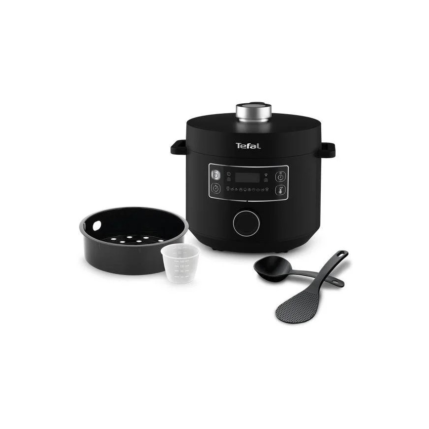 Tefal - Multifunctionele elektrische kookpan TURBO CUISINE 4,8 l 1090W/230V zwart