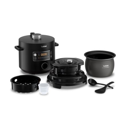 Tefal - Multifunctionele elektrische snelkookpan 7,6 l 1200 W/230 V zwart
