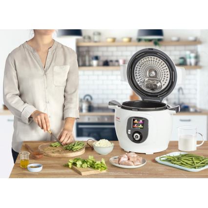 Tefal - Multifunctionele multicooker, 6 l, 1600 W/230 V, wit