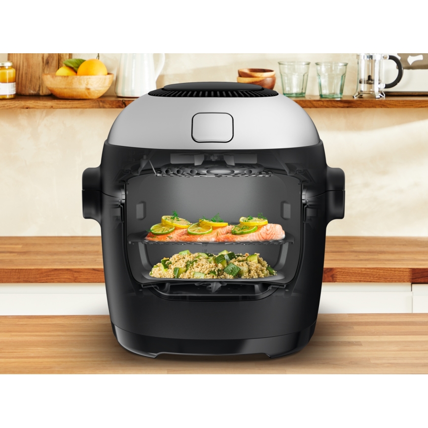 Tefal - Multifunctionele kookpan en heteluchtfriteuse 2-in-1 MULTICOOK ACTIFRY 1334W/230V 6 l