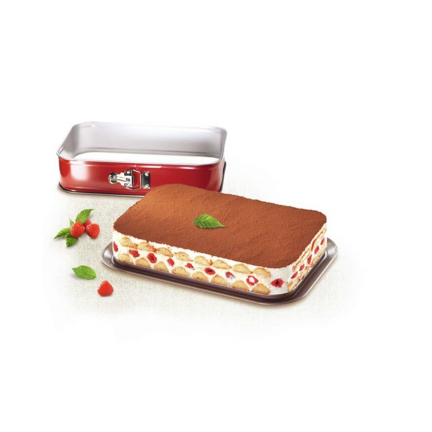 Tefal - Opvouwbare cakevorm DELIBAKE 36x24 cm rood
