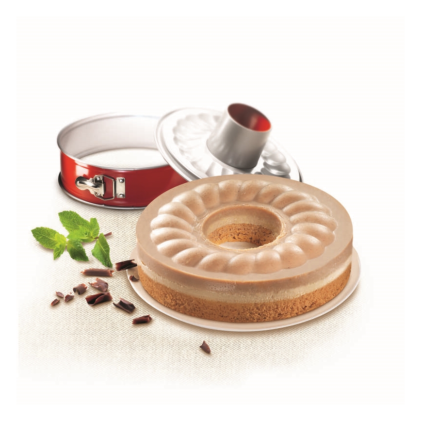 Tefal - Opvouwbare vorm Savarin DELIBAKE 27 cm rood