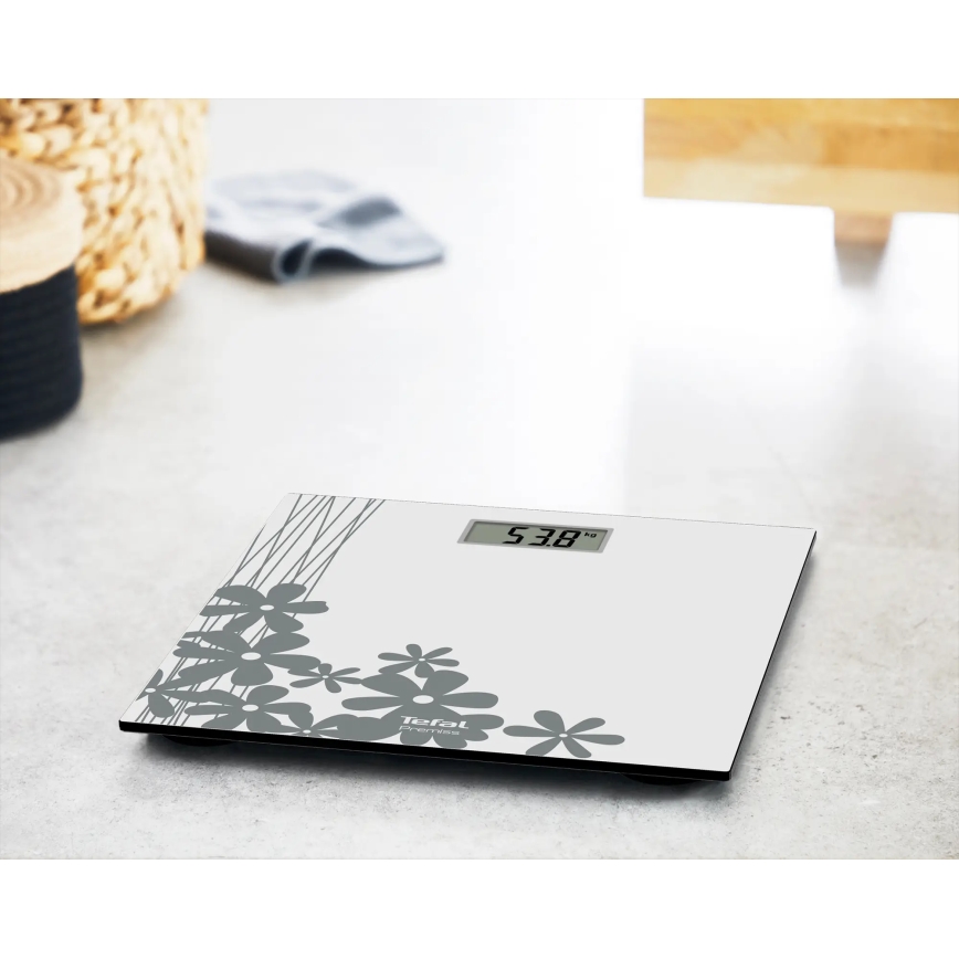 Tefal - Pèse-personne numérique PREMISS 1xCR2032 gris