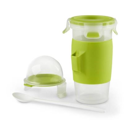 Tefal - Pot de yaourt avec cuillère 0,45 l MASTER SEAL TO GO vert