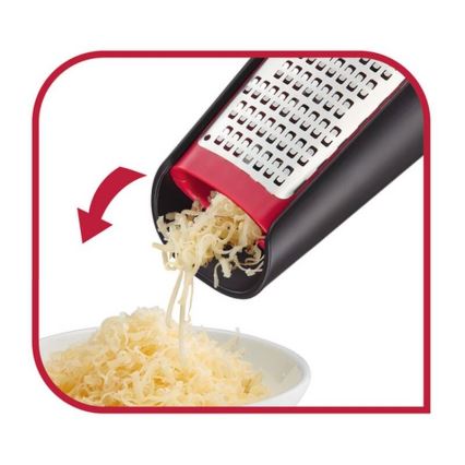 Tefal - Râpe manuelle double face INGENIO acier inoxydable/noir