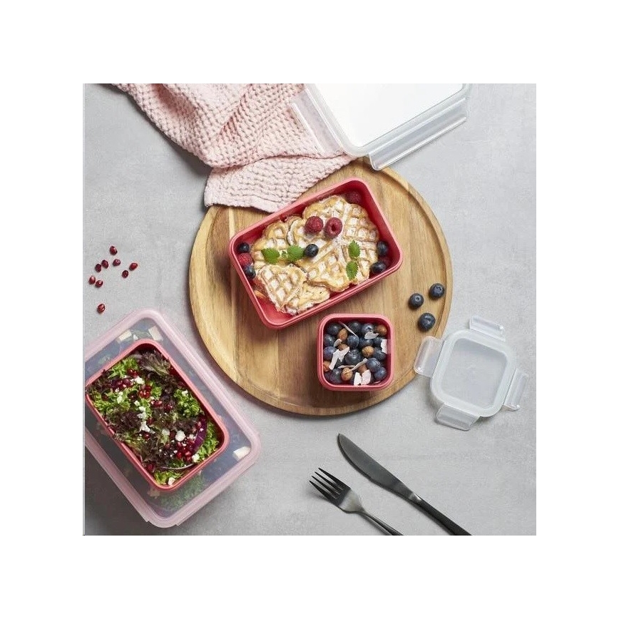 Tefal - Récipient alimentaire 0,55 l MSEAL COLOR rose