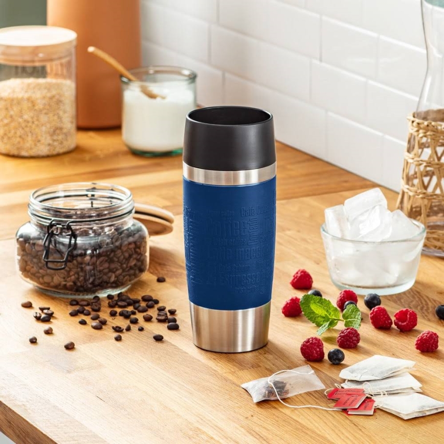 Tefal - Reismok 360 ml TRAVEL MUG roestvrij/donkerblauw