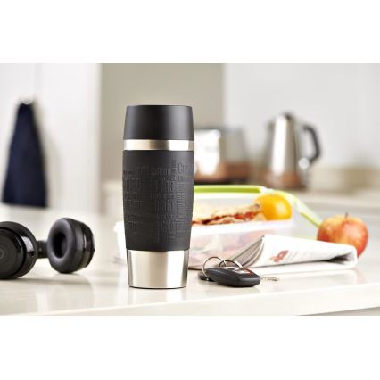 Tefal - Reismok 360 ml TRAVEL MUG roestvrij/zwart