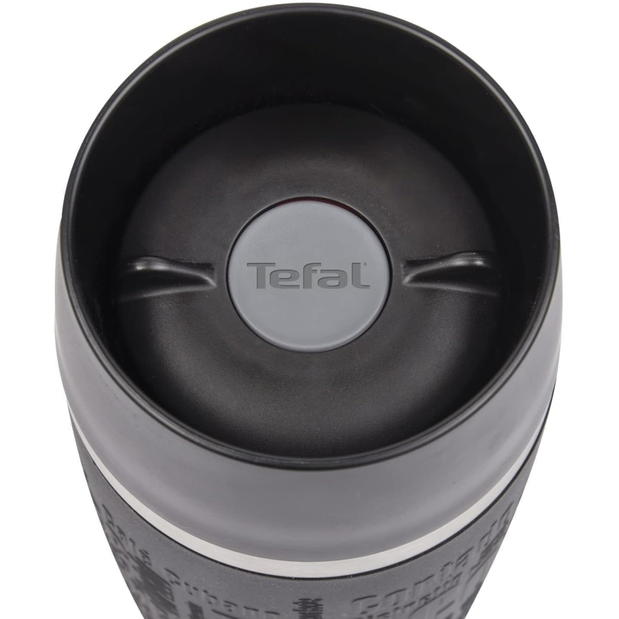 Tefal - Reismok 360 ml TRAVEL MUG roestvrij/zwart