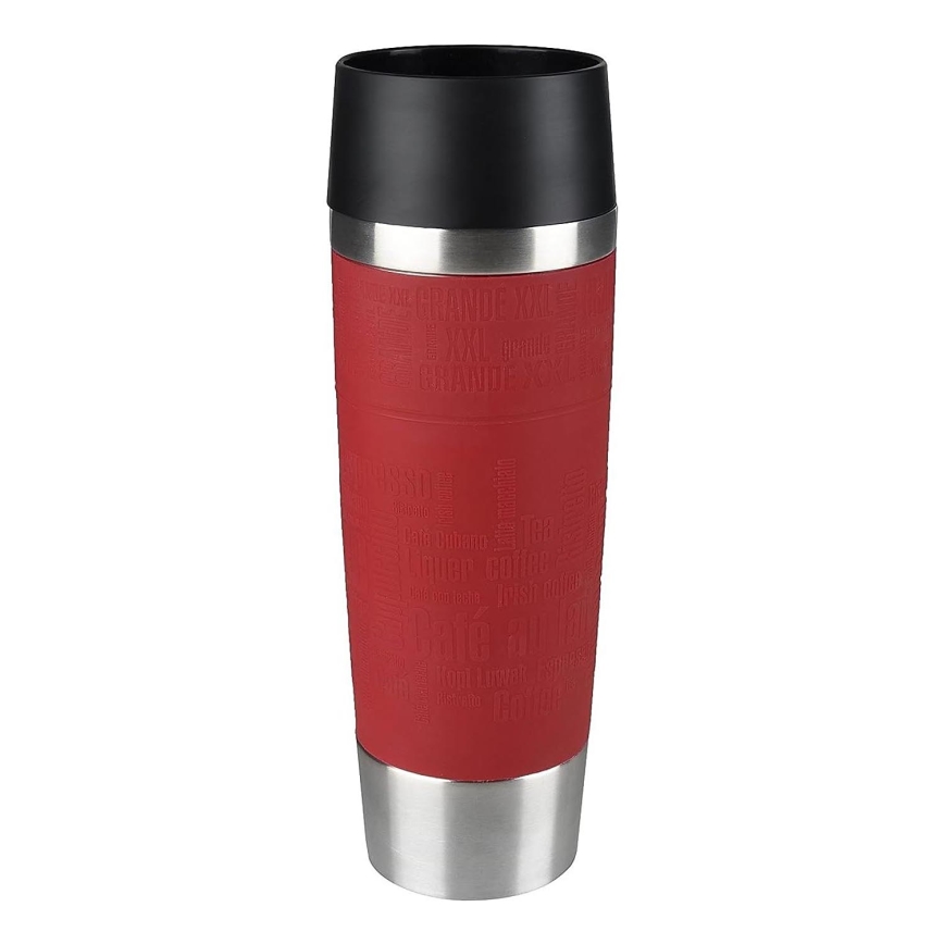 Tefal - Reismok 500 ml TRAVEL MUG roestvrij/rood