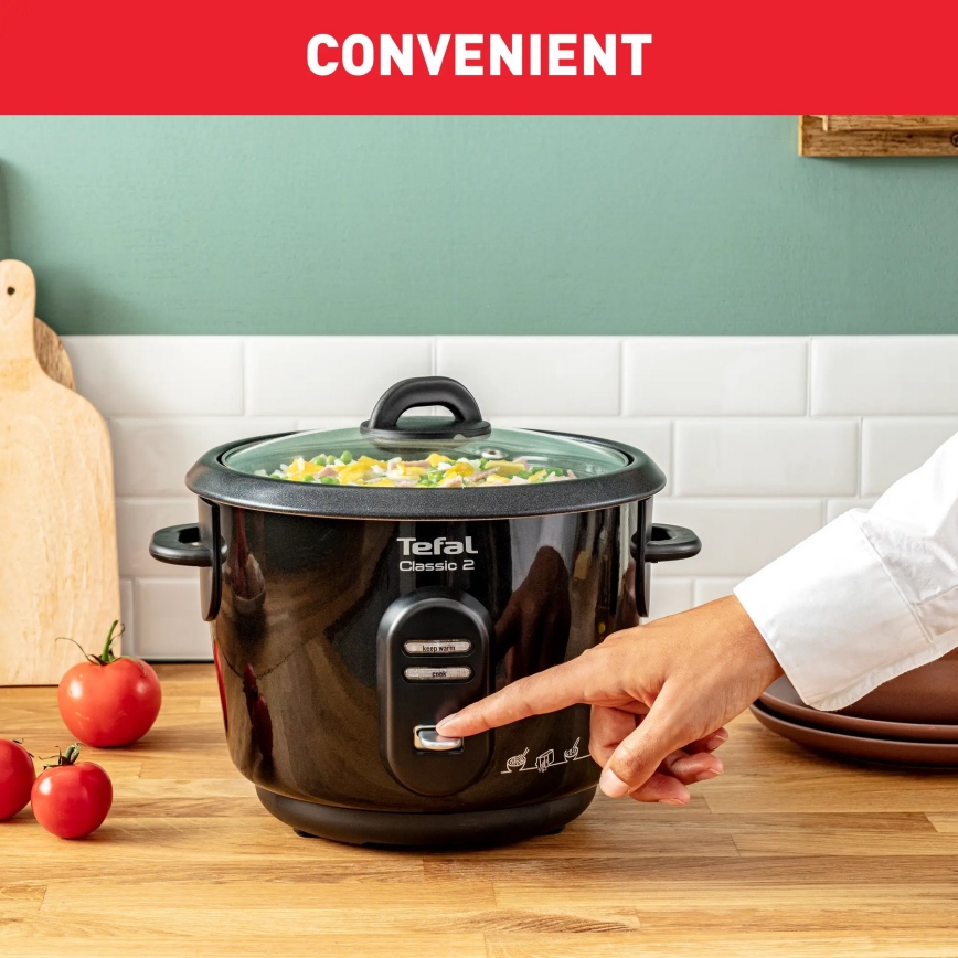 Tefal - Rijstkoker CLASSIC 500W/230V 3 l zwart
