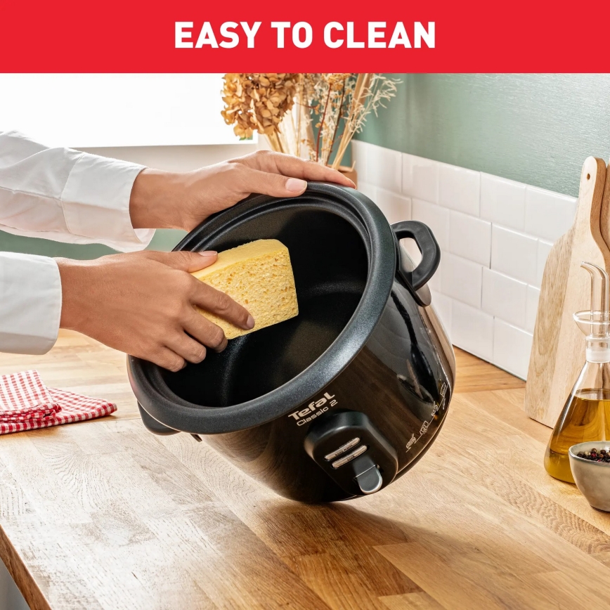 Tefal - Rijstkoker CLASSIC 500W/230V 3 l zwart