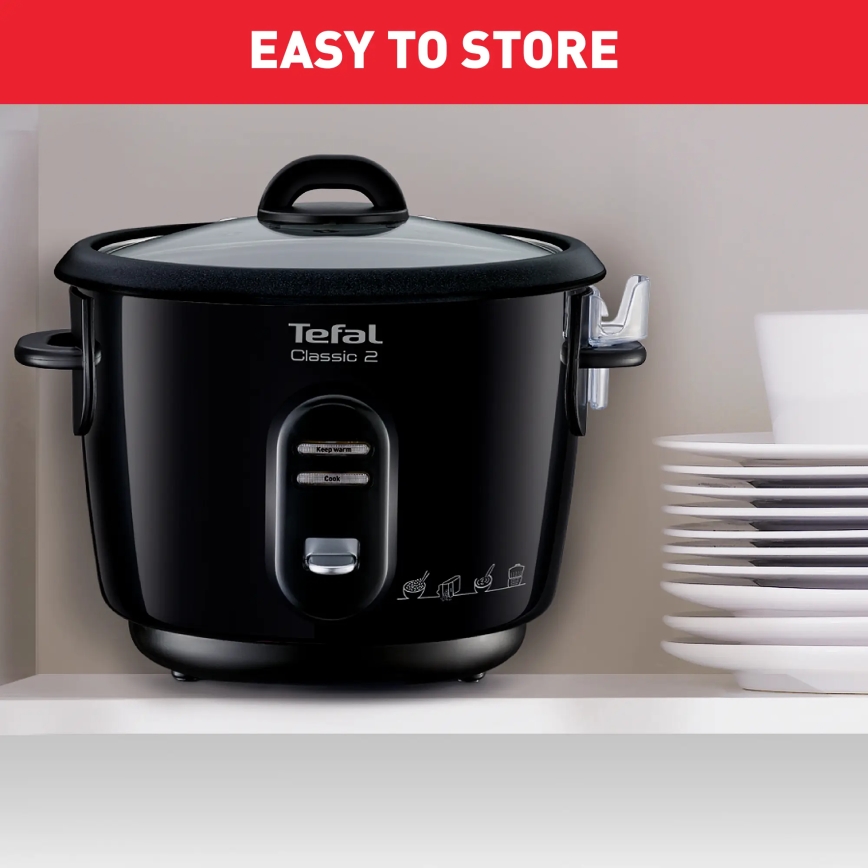 Tefal - Rijstkoker CLASSIC 500W/230V 3 l zwart