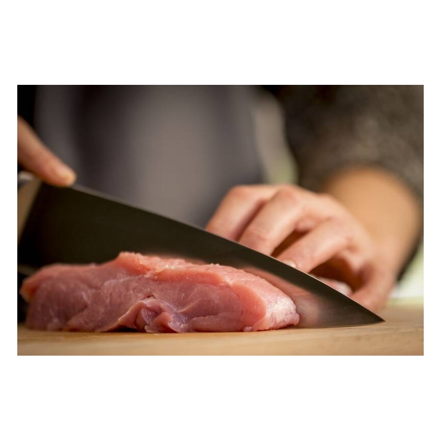 Tefal - Roestvrijstalen mes chef ICE FORCE 20 cm glanzend chroom/zwart