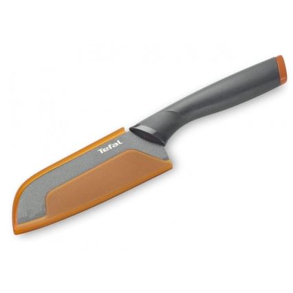 Tefal - Roestvrijstalen mes santoku FRESH KITCHEN 12 cm grijs/oranje