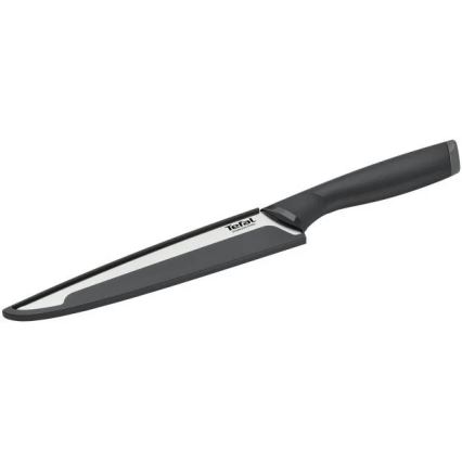 Tefal - Roestvrijstalen vleesmes COMFORT 20 cm glanzend chroom/zwart