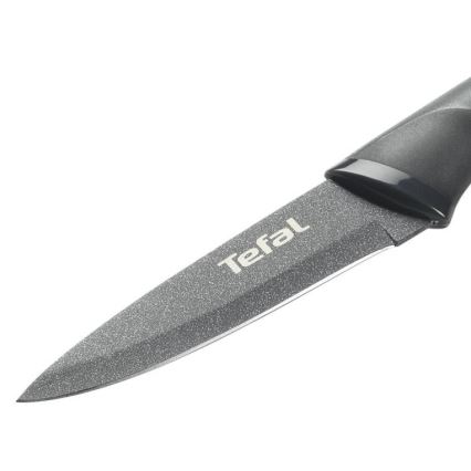 Tefal - Roestvrijstalen vleesmes FRESH KITCHEN 9 cm grijs/groen
