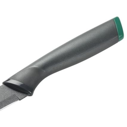 Tefal - Roestvrijstalen vleesmes FRESH KITCHEN 9 cm grijs/groen
