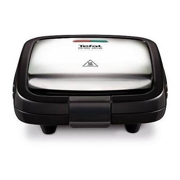 Tefal - Sandwich maker CROC TIME 700W/230V zwart/chroom