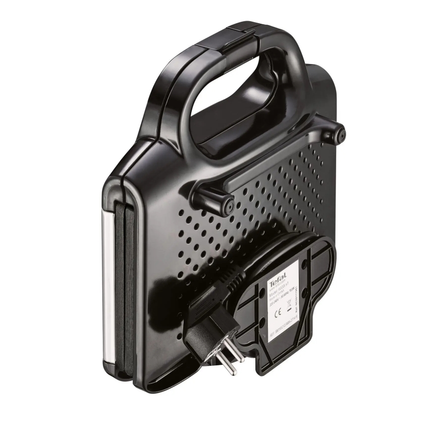 Tefal - Sandwich maker ULTRACOMPACT 700W/230V zwart/chroom