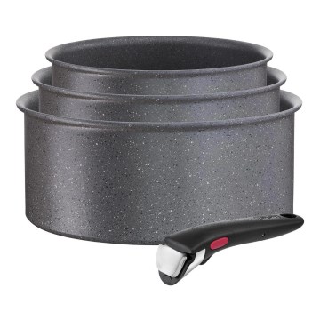 Tefal - Service d'ustensiles de cuisine 4 pce INGENIO BLACK STONE