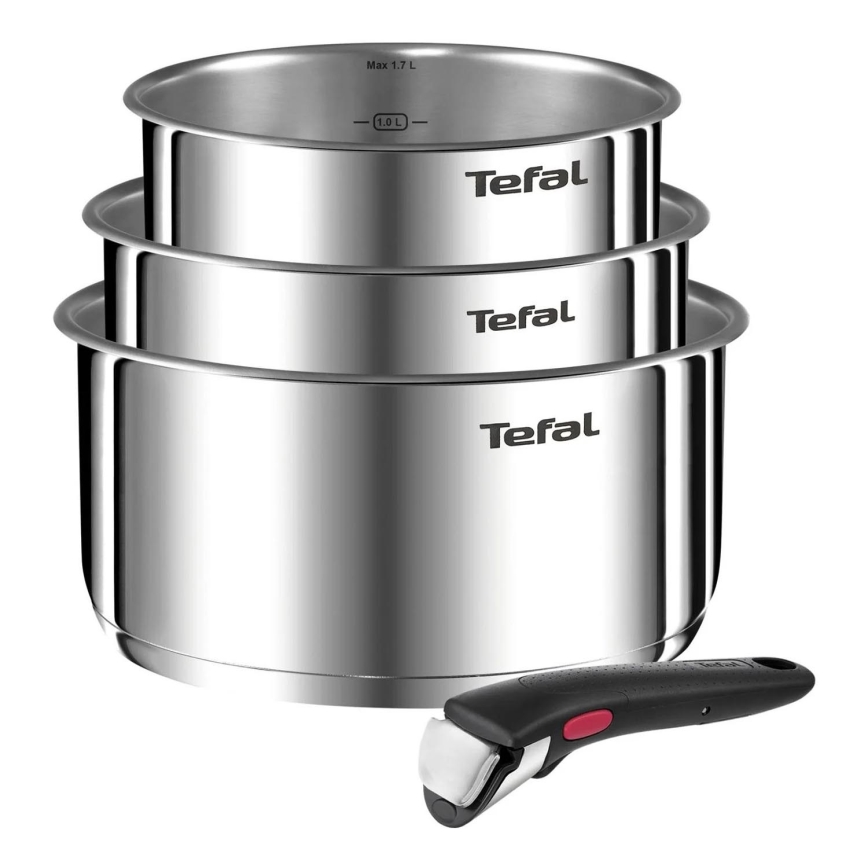 Tefal Service d'ustensiles de cuisine 4 pce INGENIO EMOTION acier