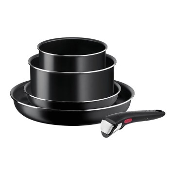 Tefal - Service d'ustensiles de cuisine 5 pce INGENIO EASY COOK & CLEAN BLACK