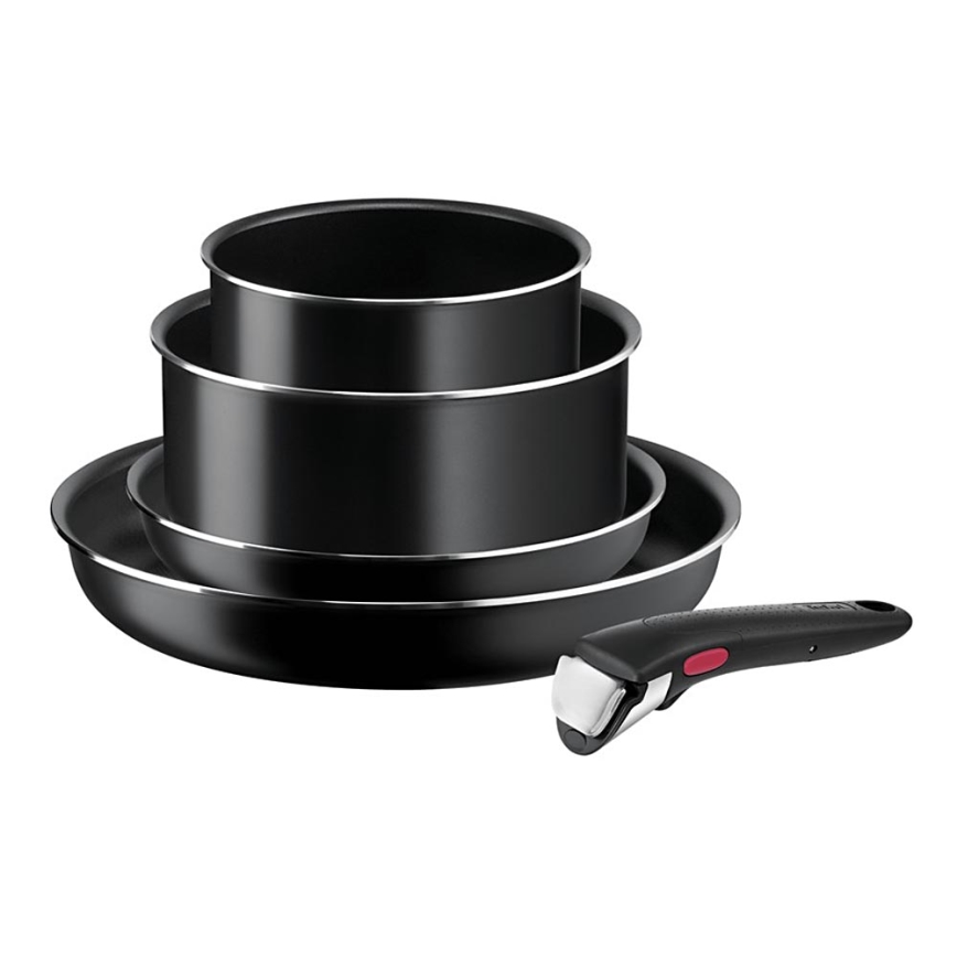 Tefal - Service d'ustensiles de cuisine 5 pce INGENIO EASY COOK &CLEAN BLACK