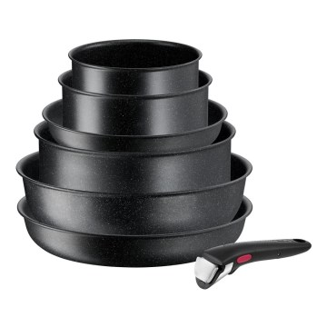 Tefal - Service d'ustensiles de cuisine 7 pce INGENIO BLACK STONE