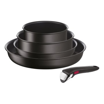 Tefal - Service d'ustensiles de cuisine INGENIO ECO RESIST avec une surface en titane 5 pce