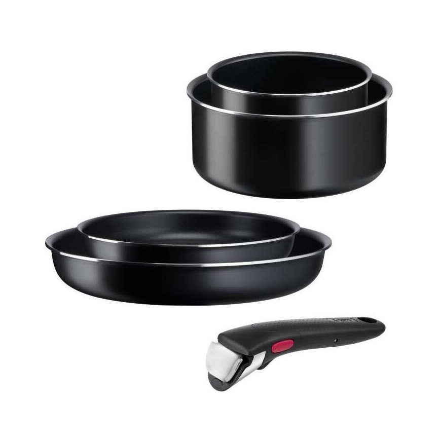 Tefal - Service d'ustensiles de cuisine INGENIO XL FORCE avec surface en  titane 5 pcs