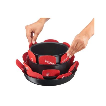 Tefal - Ensemble de 4 séparateurs de vaisselle INGENIO rouge