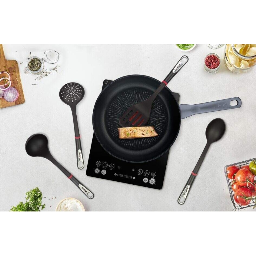 Tefal - Set keukengerei 4 st. INGENIO zwart