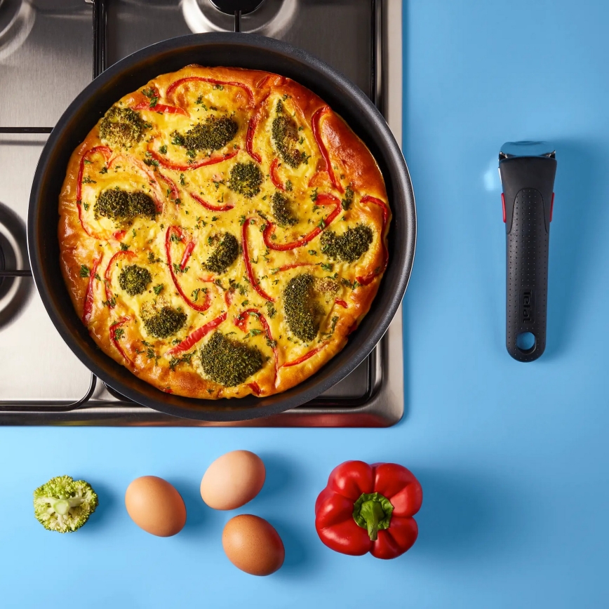 Tefal - Set kookgerei 10 st. INGENIO EASY COOK & CLEAN BLACK