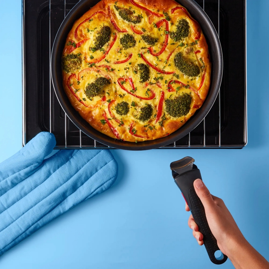 Tefal - Set kookgerei 10 st. INGENIO EASY COOK & CLEAN BLACK
