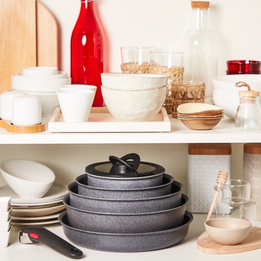 Tefal - Set kookgerei 14 st. INGENIO NATURAL FORCE