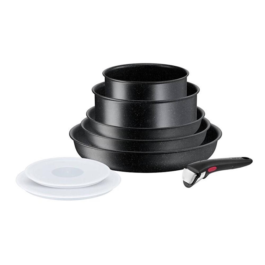 Tefal - Set kookgerei 8 st. INGENIO BLACK STONE