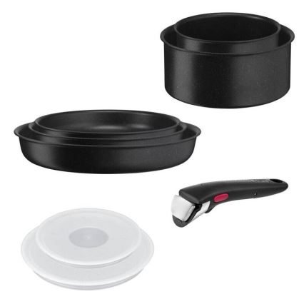 Tefal - Set kookgerei 8 st. INGENIO BLACK STONE