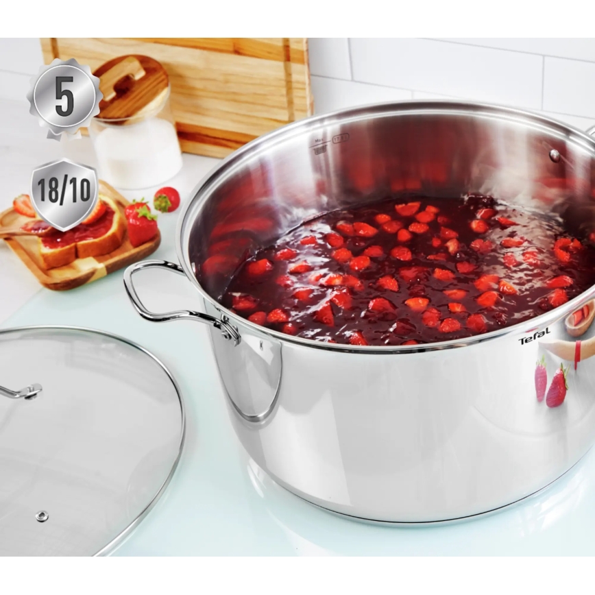 Tefal - Set potten 10 st. INTUITION roestvrij