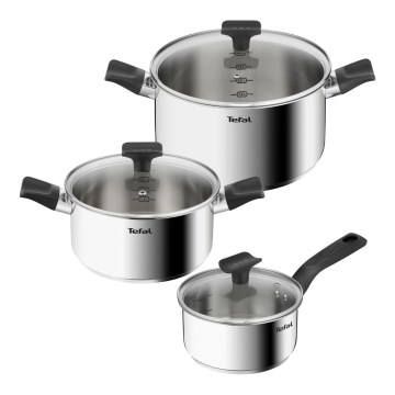 Tefal - Set potten 6 st. DELICIOUS roestvrij