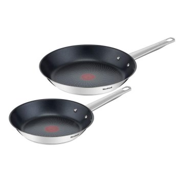 Tefal - Set van 2 COOK EAT koekenpannen 24/28 cm