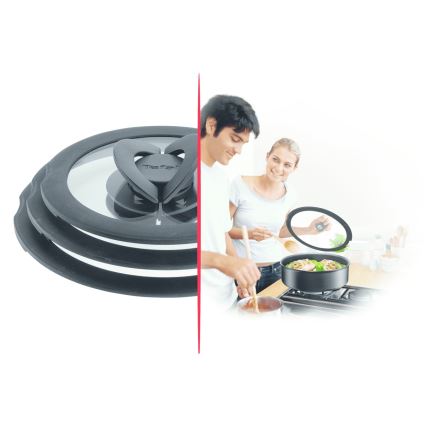 Tefal - Set van 3 glazen deksels