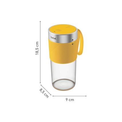 Tefal - Smoothieblender BLENDFORCE 50W/5V 1200 mAh geel