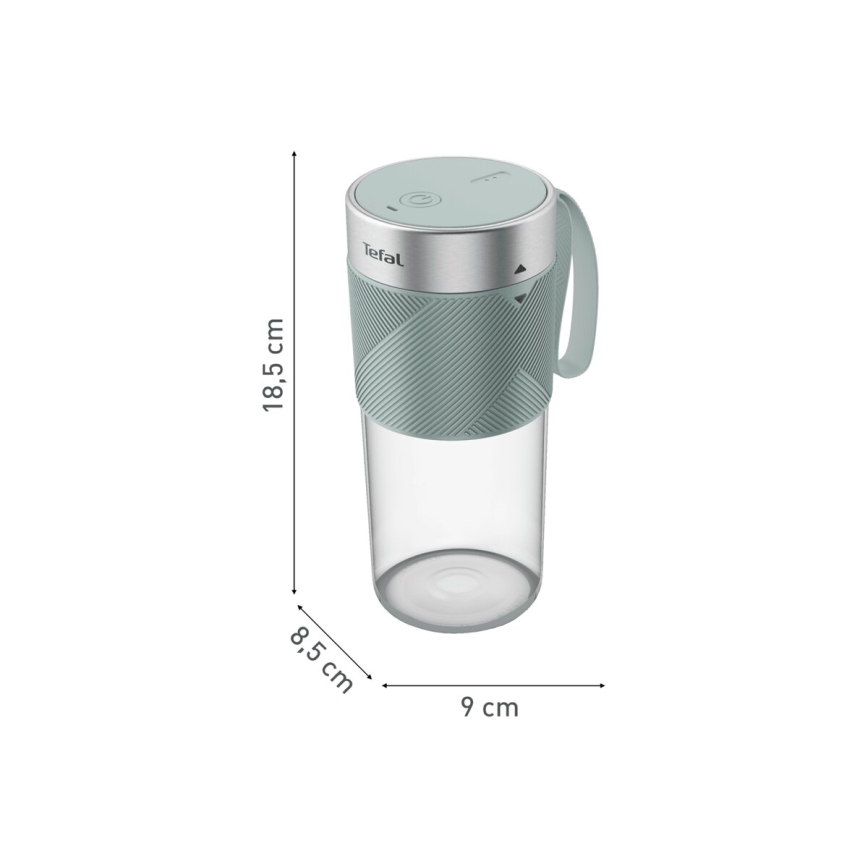 Tefal - Smoothieblender BLENDFORCE 50W/5V 1200 mAh mint